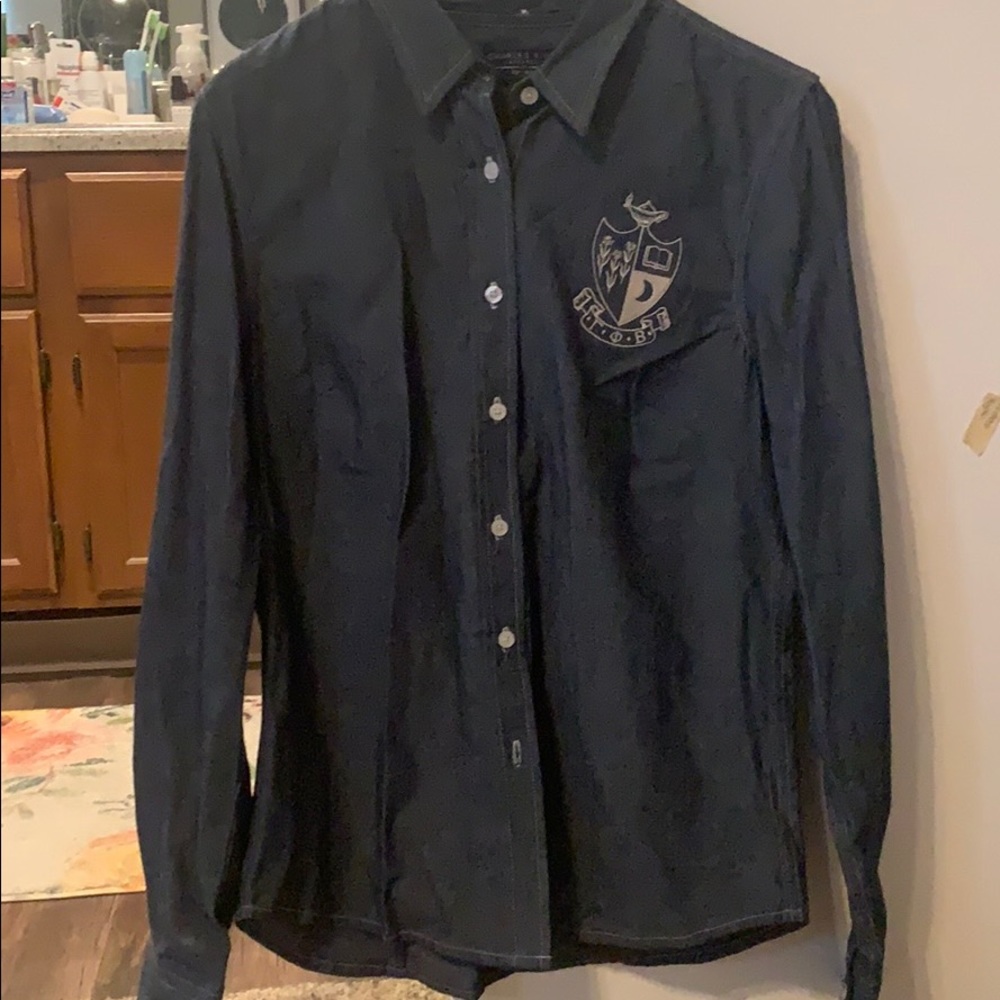 Gamma Phi Beta Denim Button Up - image 1